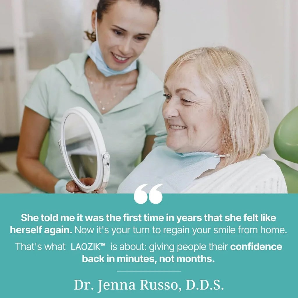 Removable Dentures with Flexible Cushion Grip and Storage Case Full Arch Temporary - Image 10