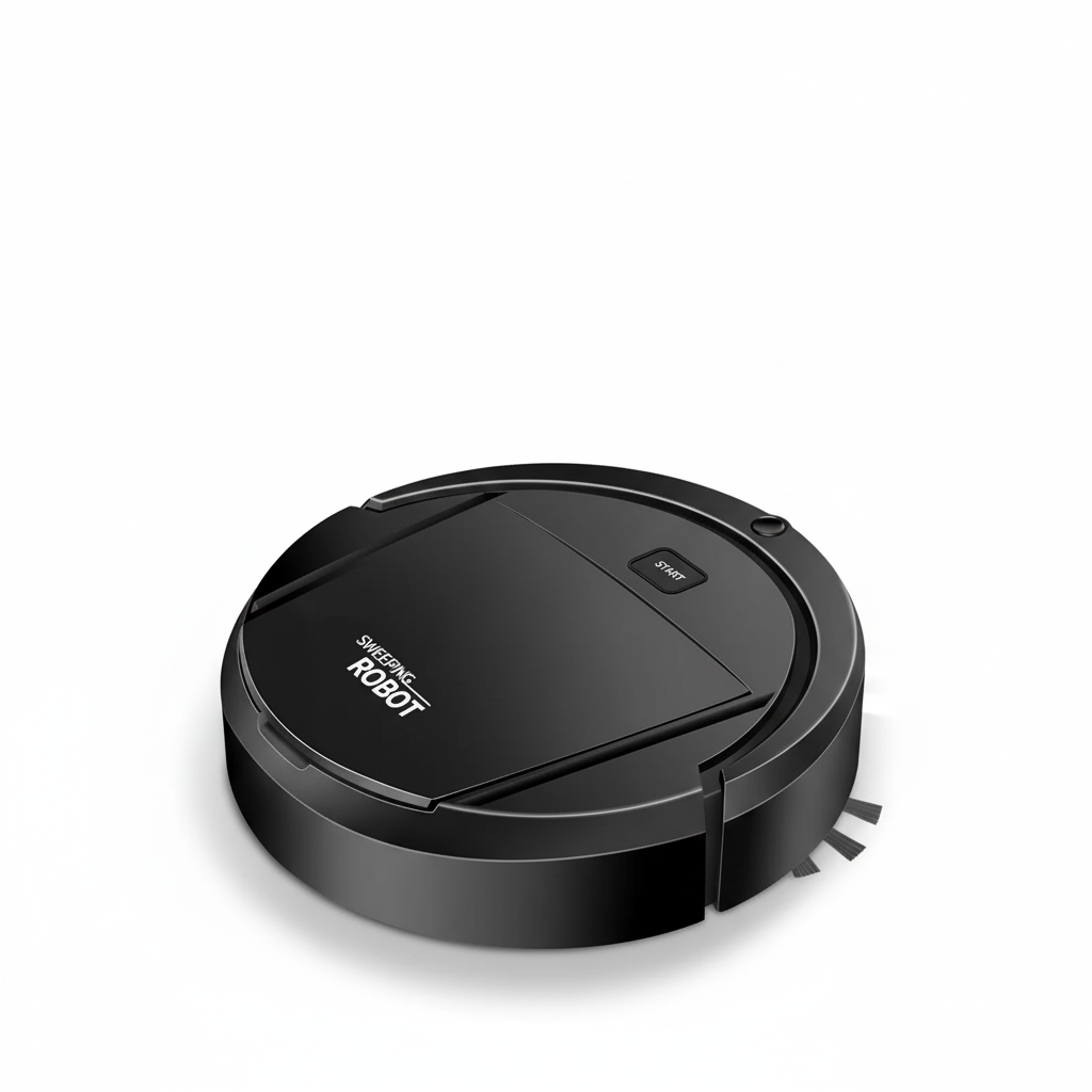 Robotic Vacuum Cleaner with Dual Side Brushes and Low-Profile Design for Hard Floor Cleaning - Image 1
