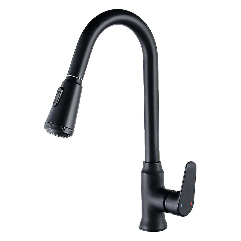 Single-Handle Pull-Down Kitchen Faucet with 360° Swivel Spout and Spray Head - Image 11