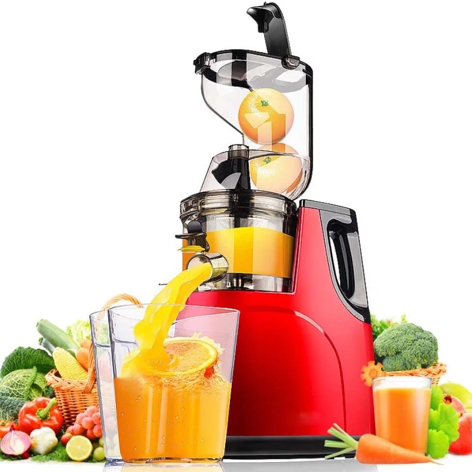 Slow Masticating Juicer Cold Press Electric with Wide Mouth Chute and Dual Pitchers - Image 2