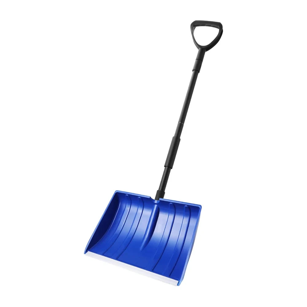 Snow Shovel with Adjustable Handle Collapsible Design and Wide Plastic Scoop - Image 2