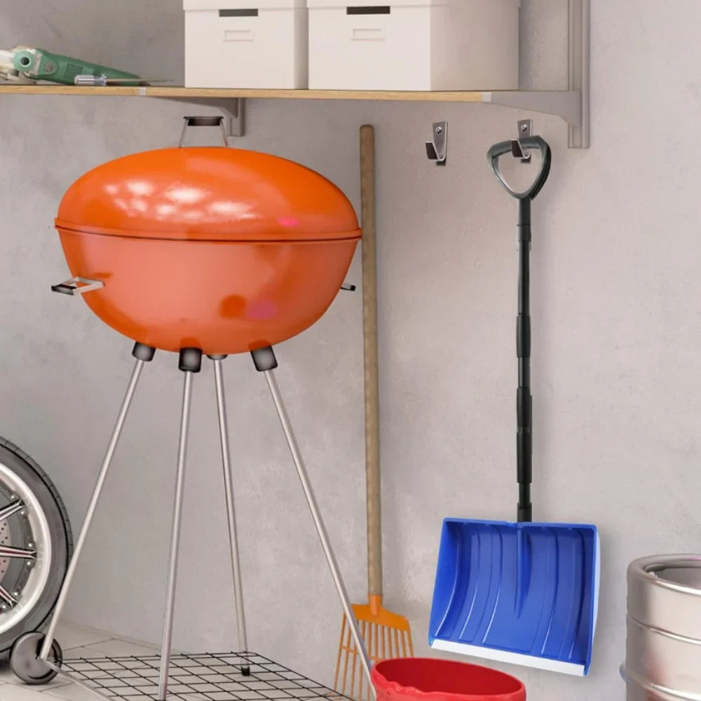 Snow Shovel with Adjustable Handle Collapsible Design and Wide Plastic Scoop - Image 4