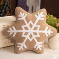 Snowflake Throw Pillow with Plush Sherpa Fabric and Tufted Embroidered Design - Image 8