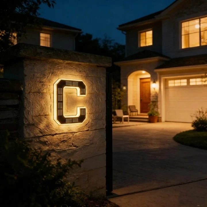Solar House Numbers with LED Backlit Address Sign and Automatic Dusk Lighting - Image 17