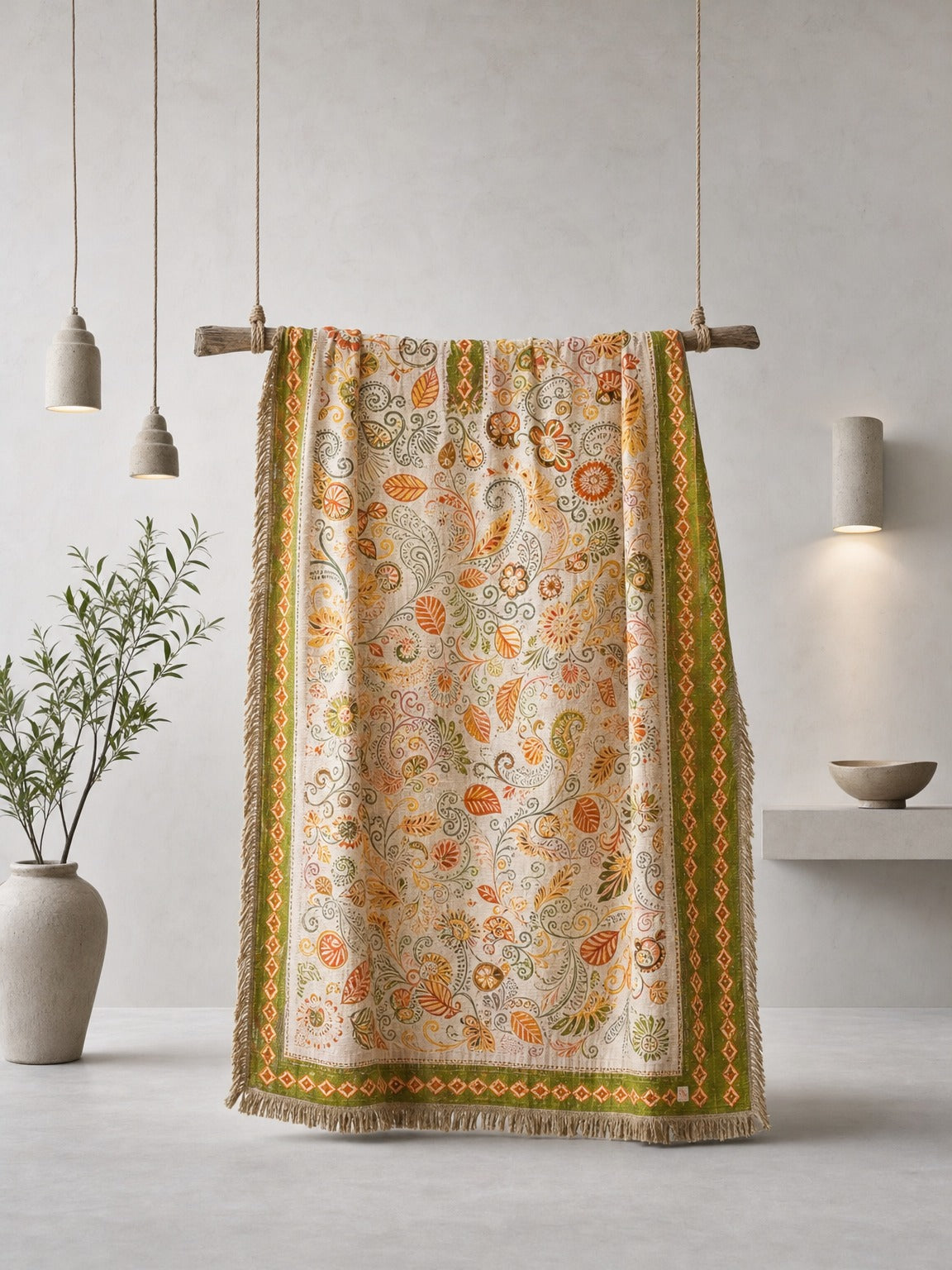 Botanical Woven Throw