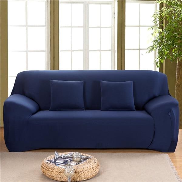Stretch Sofa Cover with Elastic Fitted Slipcover and Wrinkle-Resistant Knit Fabric - Image 4