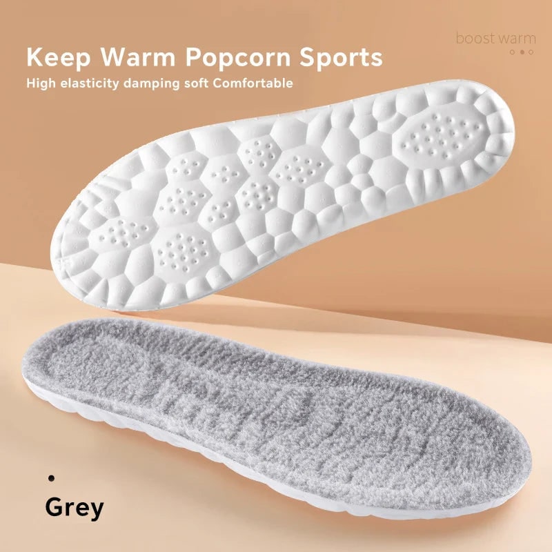 Thermal Insoles with Arch Support Fleece Cushioned Winter Foot Care - Image 7
