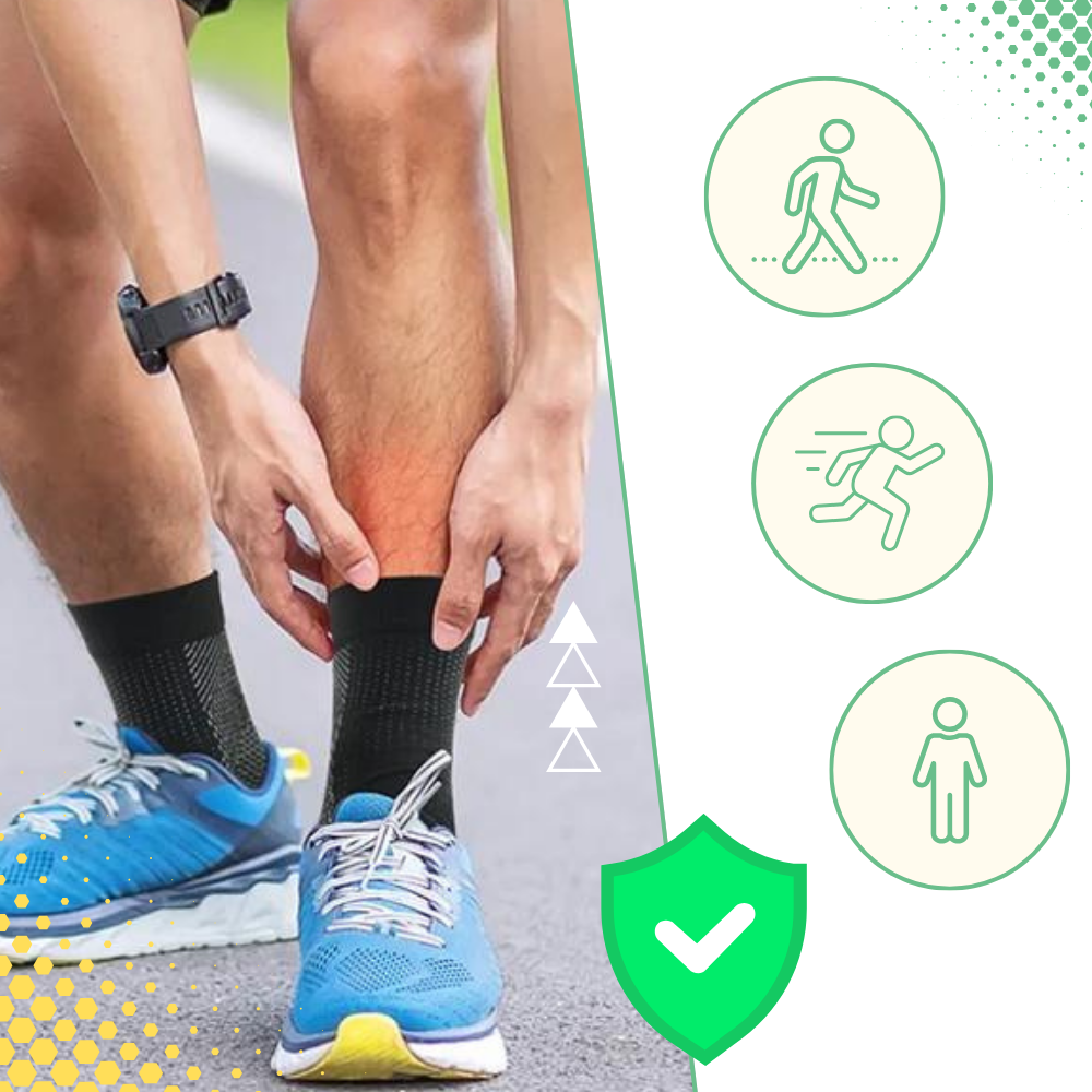 Toeless Compression Socks with Ankle Support and Open Toe - Image 5