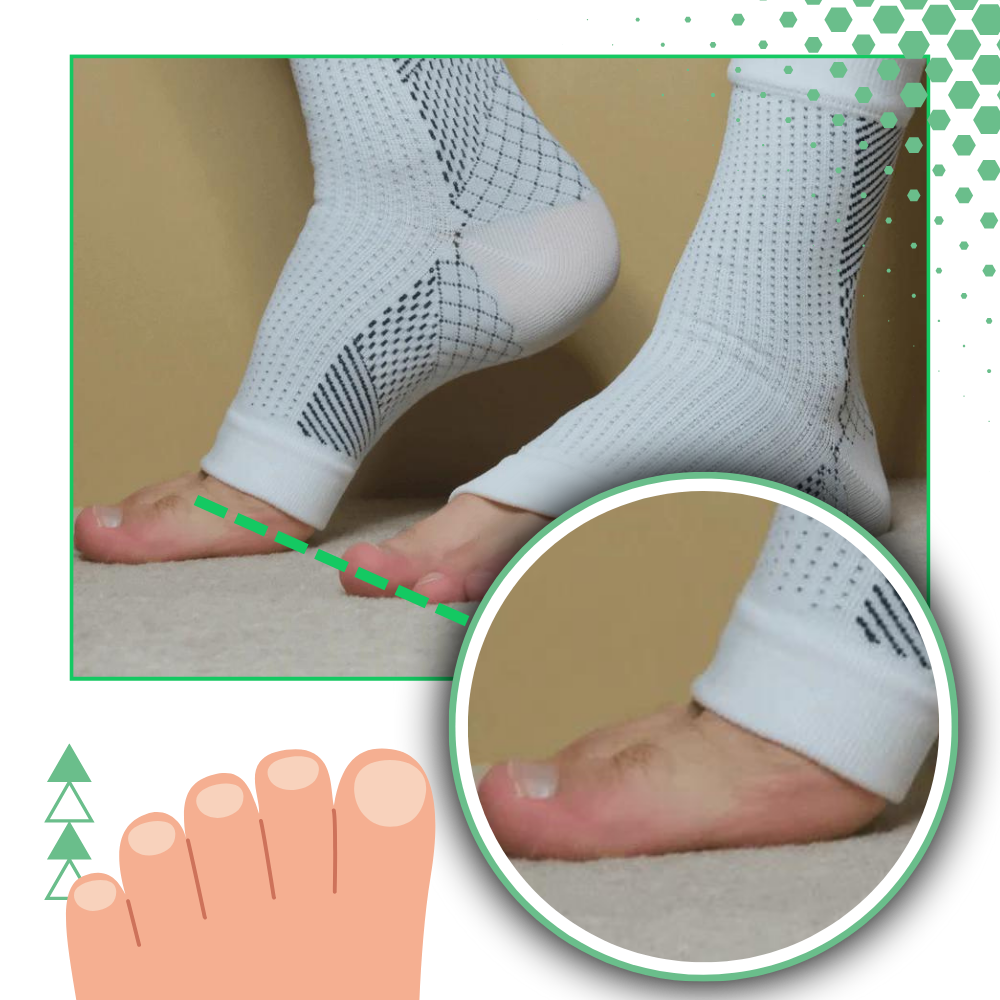 Toeless Compression Socks with Ankle Support and Open Toe - Image 6