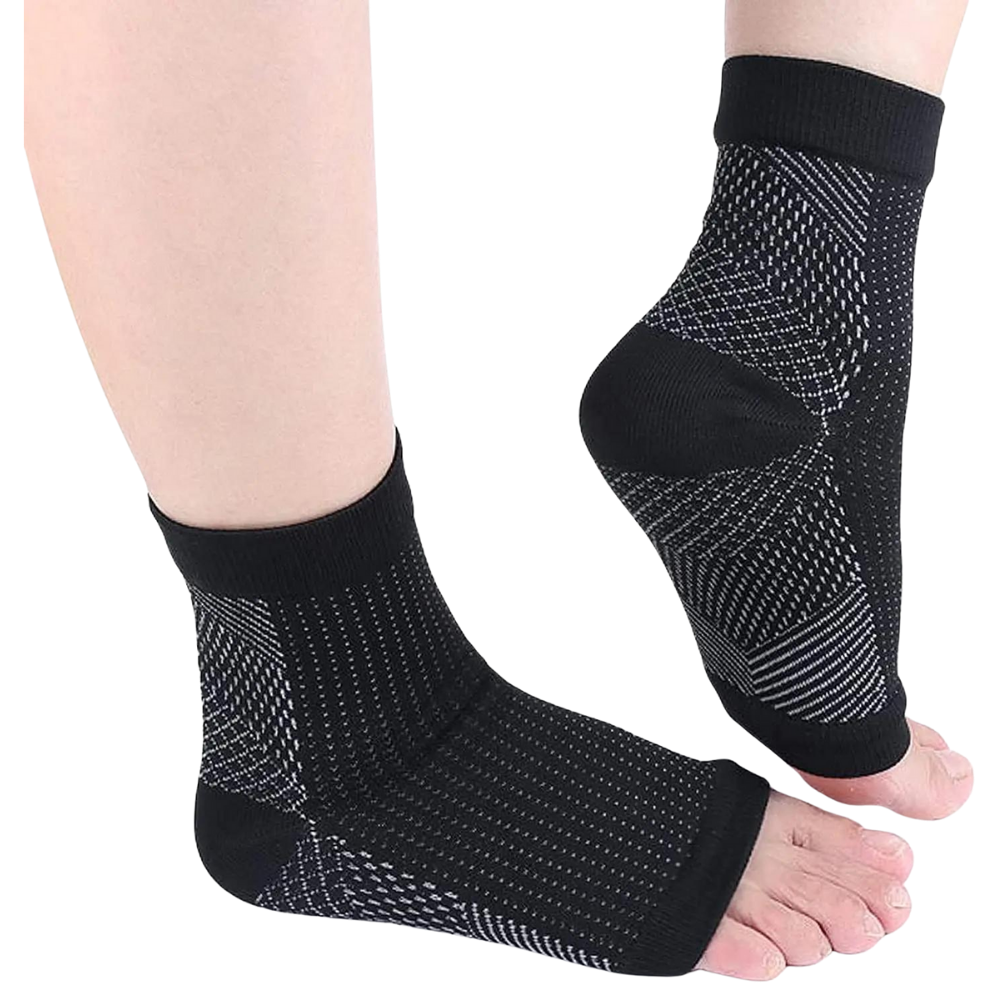 Toeless Compression Socks with Ankle Support and Open Toe - Image 8