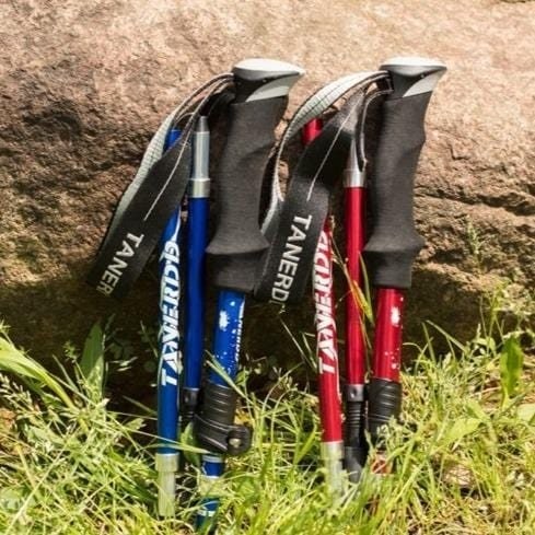 Trekking Pole Foldable Telescoping Aluminum with Adjustable Height and Foam Grip - Image 2