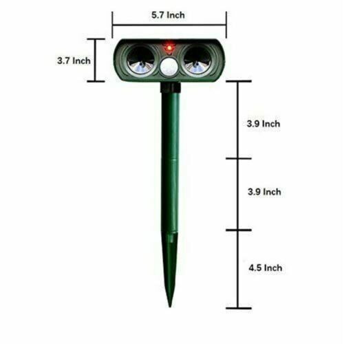Ultrasonic Pest Repeller with Solar Power and Motion Sensor for Gardens - Image 6