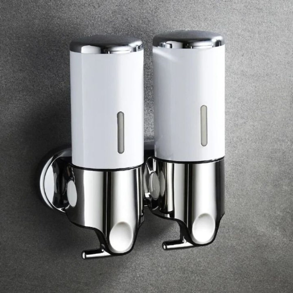 Wall Mount Soap Dispenser with Manual Pump and Clear Viewing Window for Bathroom - Image 20