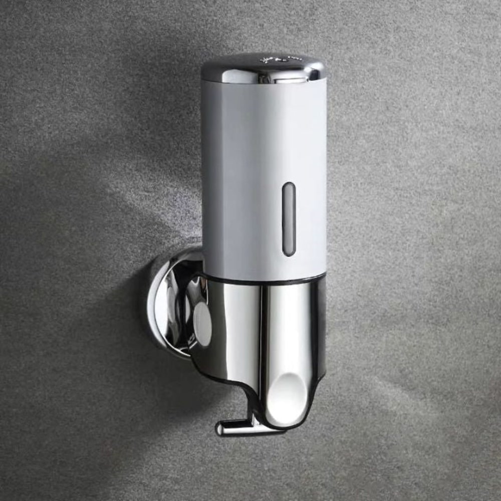 Wall Mount Soap Dispenser with Manual Pump and Clear Viewing Window for Bathroom - Image 8