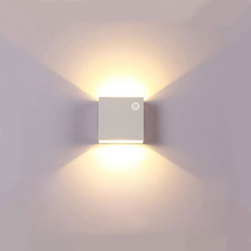 Wall Sconce Cube LED Up and Down Hardwired Outdoor Lighting - Image 10