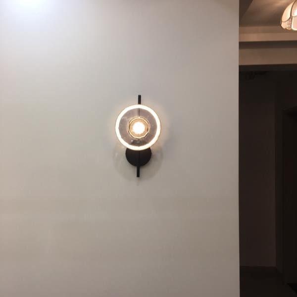 Wall Sconce Lighting with Textured Glass and Wave-Inspired Design - Image 16