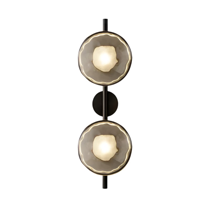 Wall Sconce Lighting with Textured Glass and Wave-Inspired Design - Image 54