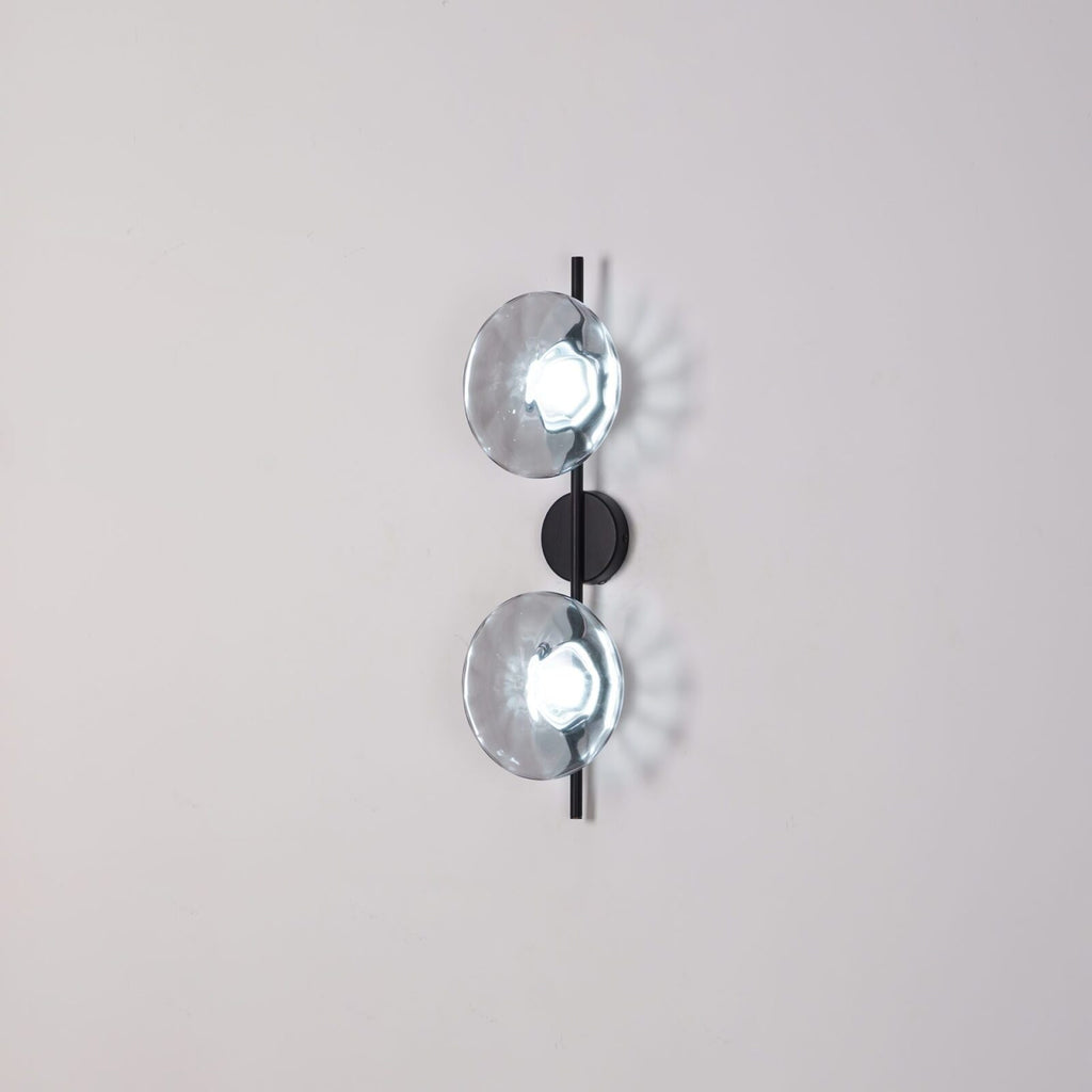Wall Sconce Lighting with Textured Glass and Wave-Inspired Design - Image 7