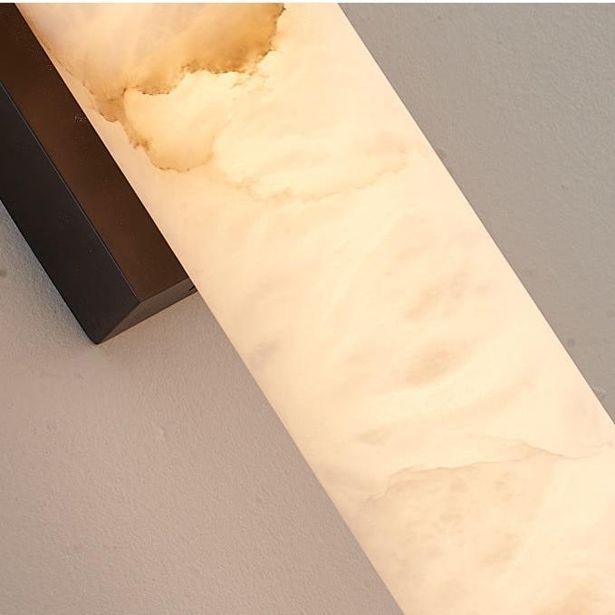 Wall Sconce Lighting with Translucent Marble Shade and Hardwired LED - Image 11
