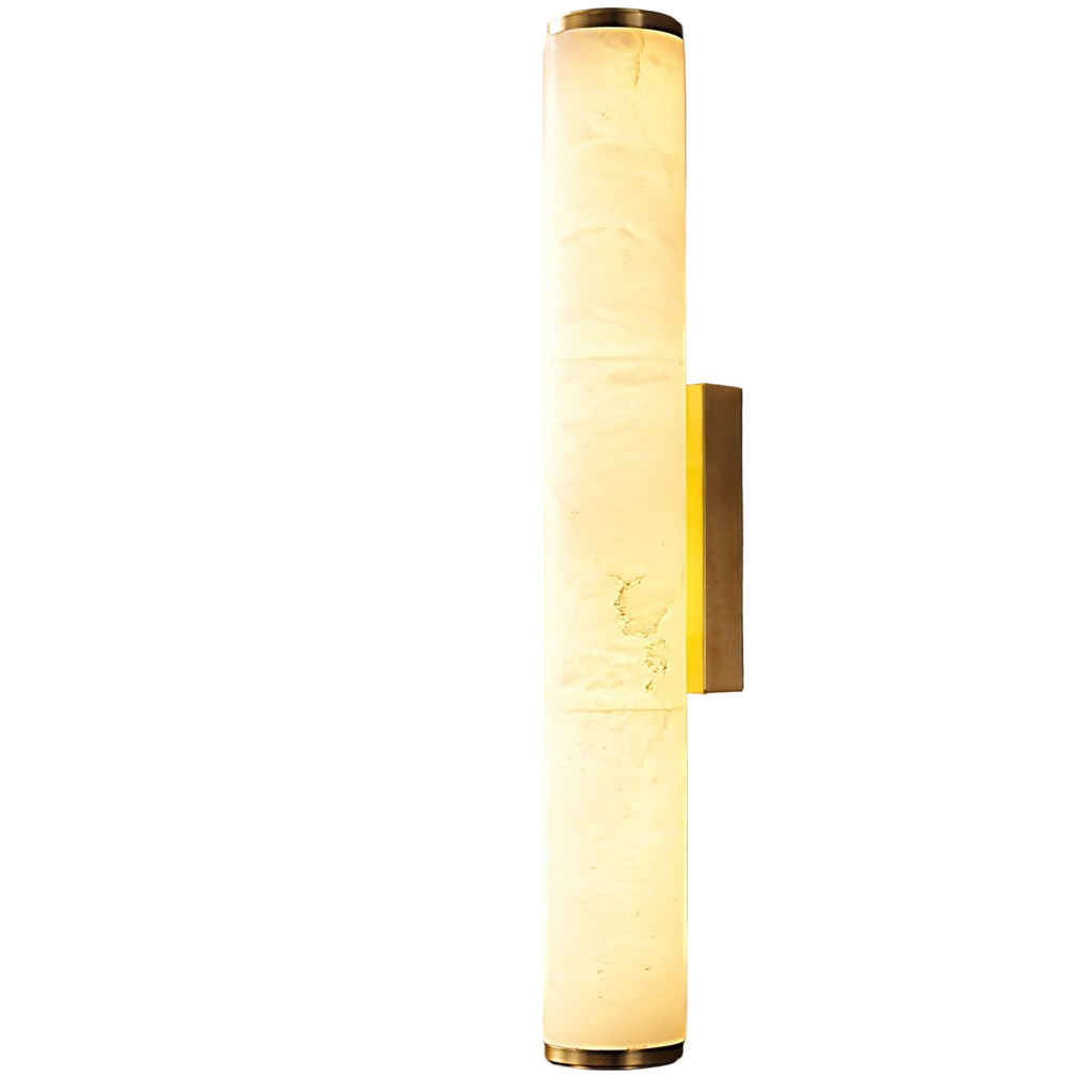 Wall Sconce Lighting with Translucent Marble Shade and Hardwired LED - Image 15