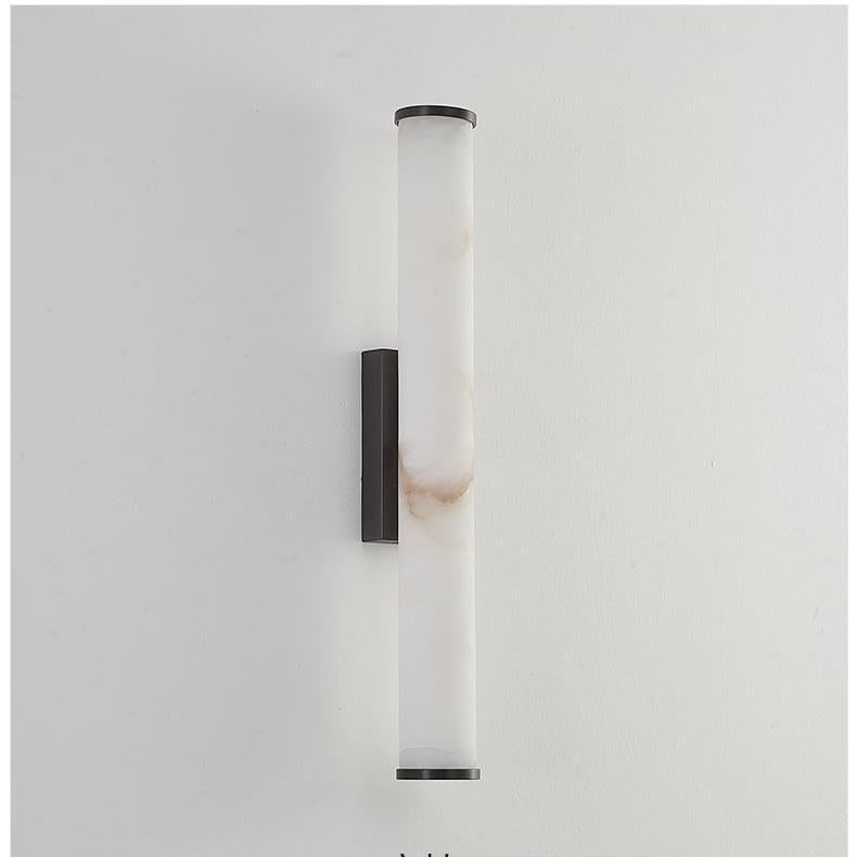 Wall Sconce Lighting with Translucent Marble Shade and Hardwired LED - Image 9