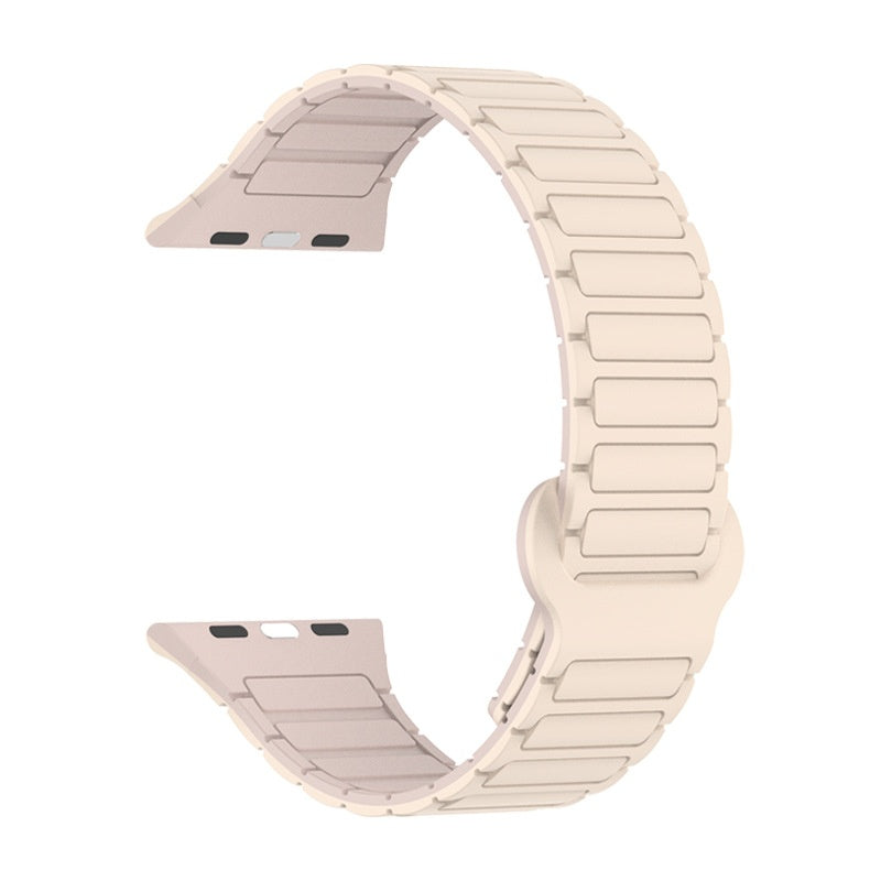 Watch Band with Magnetic Closure and Ribbed Silicone Design - Image 31