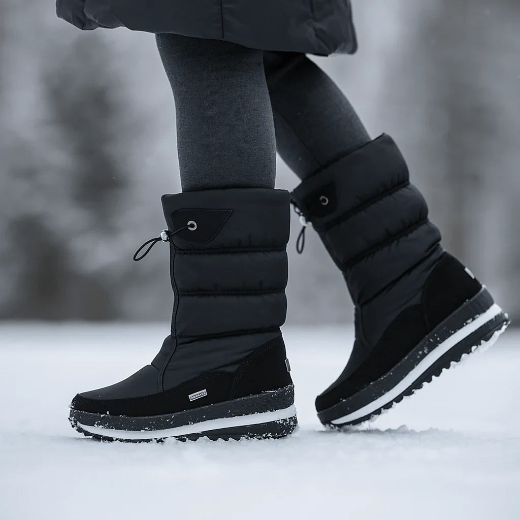 Waterproof with Quilted Puffer Design and Non-Slip Lugged Sole - Image 1