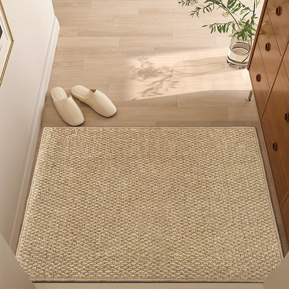 Welcome Door Mat with Absorbent Loop Pile and Non-Slip Base for Indoor Entryway - Image 2
