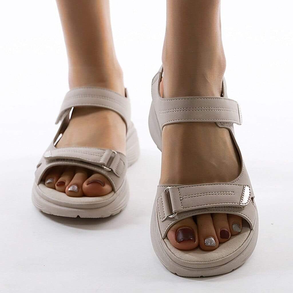 Women's Comfortable Walking Hiking Sandals with Adjustable Hook and Loop Straps - Image 1