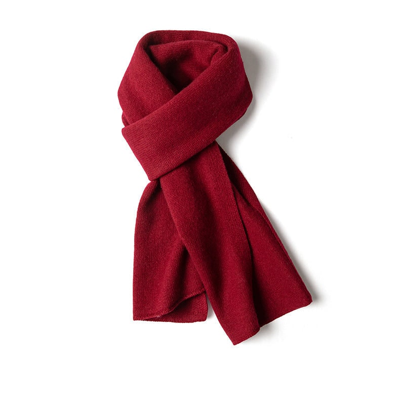 Women's Fine Knit Winter Scarf with Drape and Rolled Edges - Image 10
