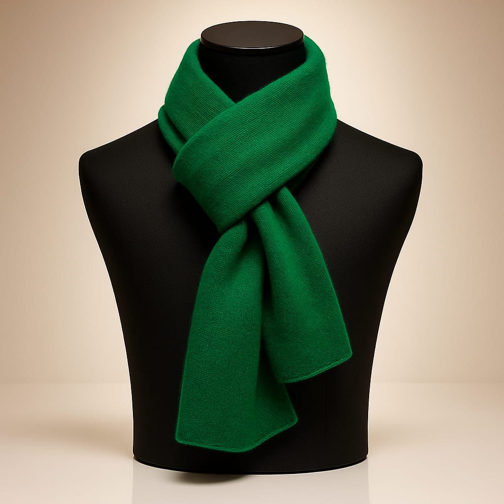 Women's Fine Knit Winter Scarf with Drape and Rolled Edges - Image 11