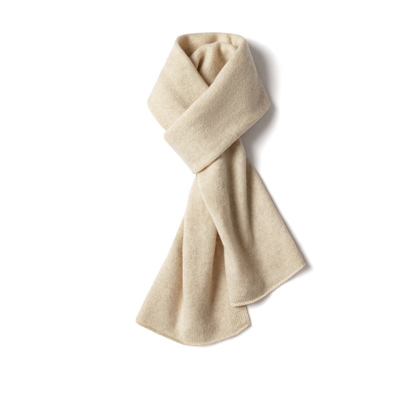 Women's Fine Knit Winter Scarf with Drape and Rolled Edges - Image 5