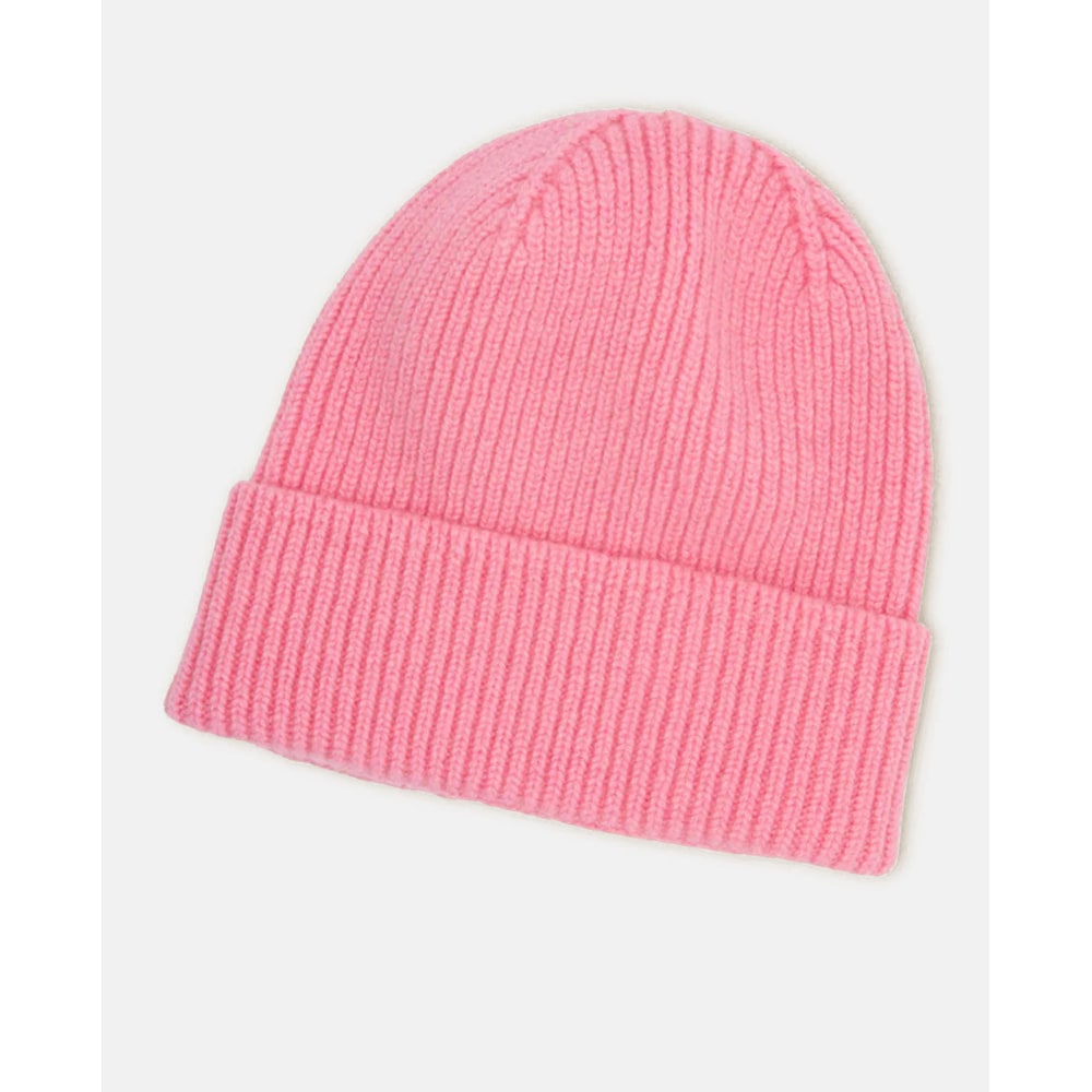 Women's Knit Beanie Winter Hat with Ribbed Folded Cuff - Image 1