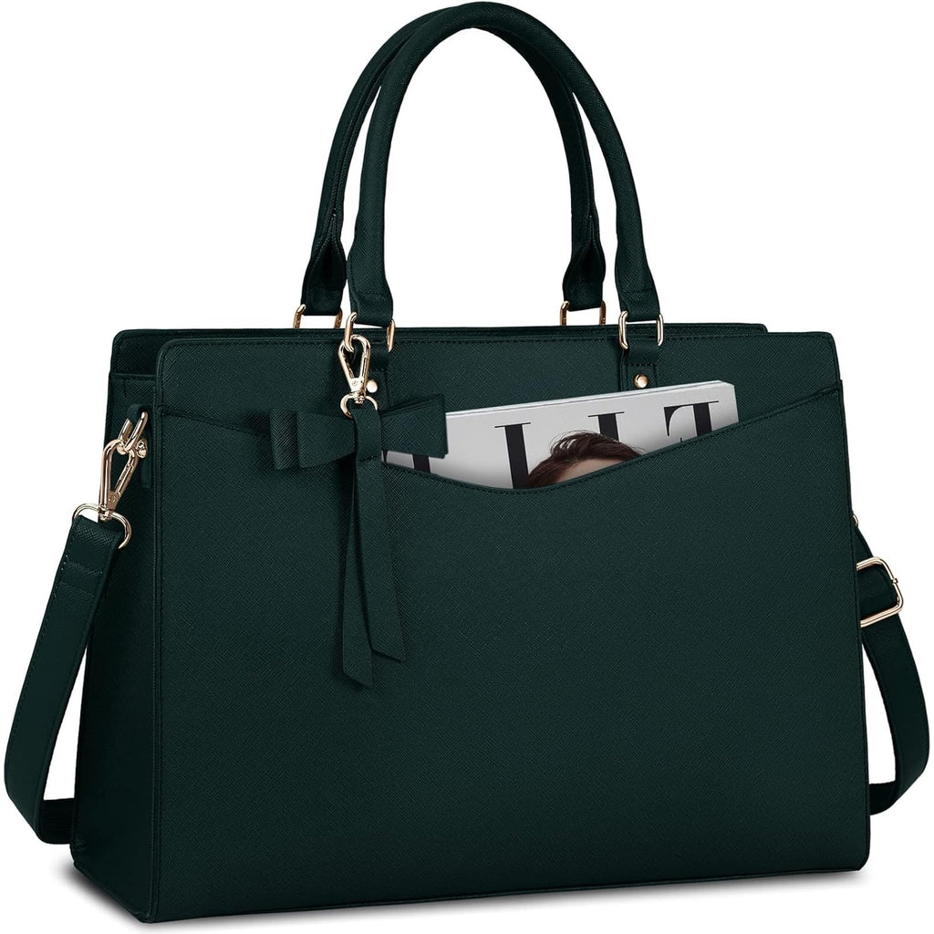 Women's Laptop Tote Bag with Shoulder Strap Padded Compartment and Multiple Organizers - Image 1