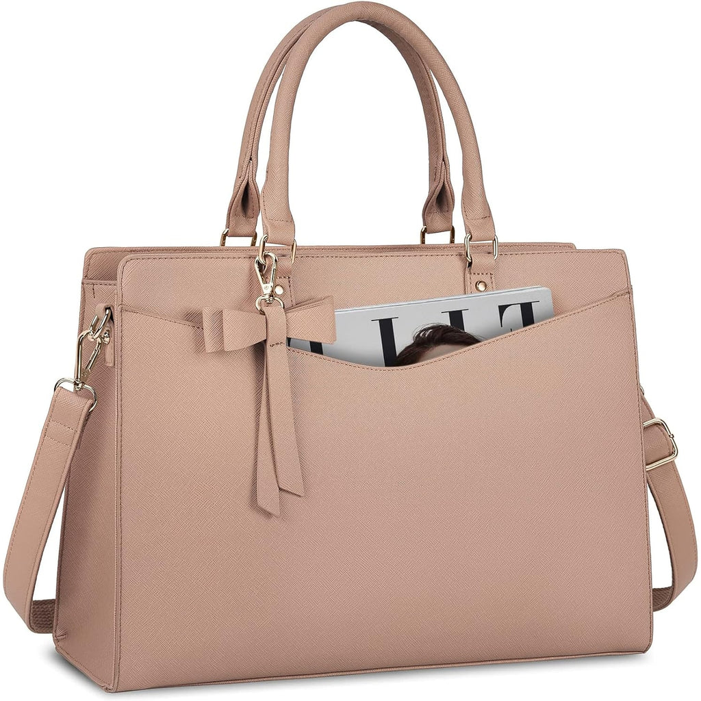 Women's Laptop Tote Bag with Shoulder Strap Padded Compartment and Multiple Organizers - Image 7