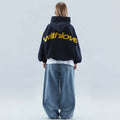 Women's Oversized Graphic Hoodie Pullover Sweatshirt with Drop Shoulder Kangaroo Pocket - Image 8