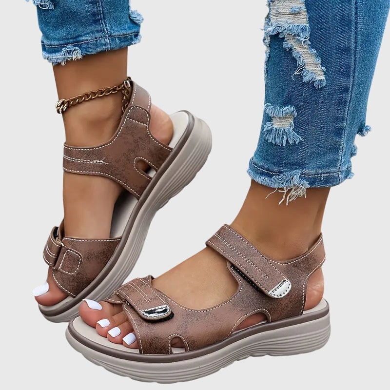 Women's Platform Comfort Sandals with Adjustable Straps and Arch Support - Image 5
