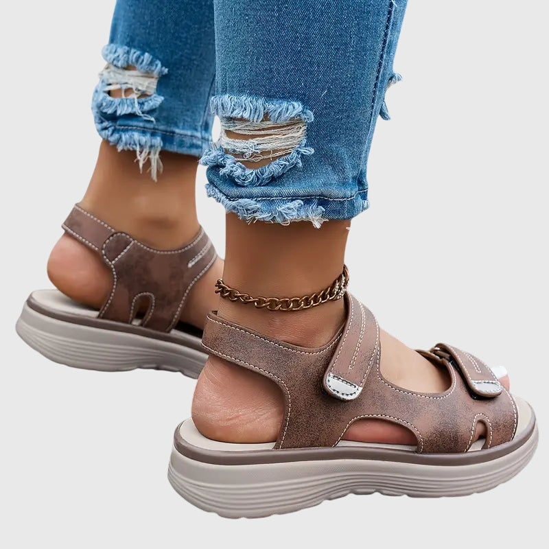 Women's Platform Comfort Sandals with Adjustable Straps and Arch Support - Image 6