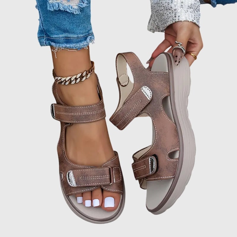 Women's Platform Comfort Sandals with Adjustable Straps and Arch Support - Image 7