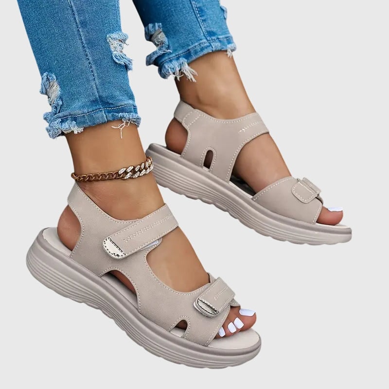 Women's Platform Comfort Sandals with Adjustable Straps and Arch Support - Image 9