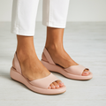 Women's Platform Slingback Sandals with Cushioned Footbed and Open Toe - Image 1