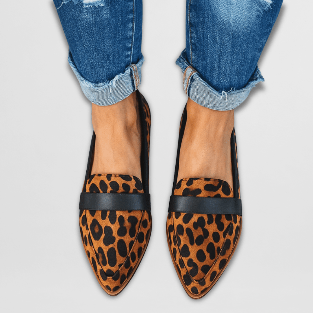 Women's Pointed Toe Suede Loafers Slip-On with Support - Image 4
