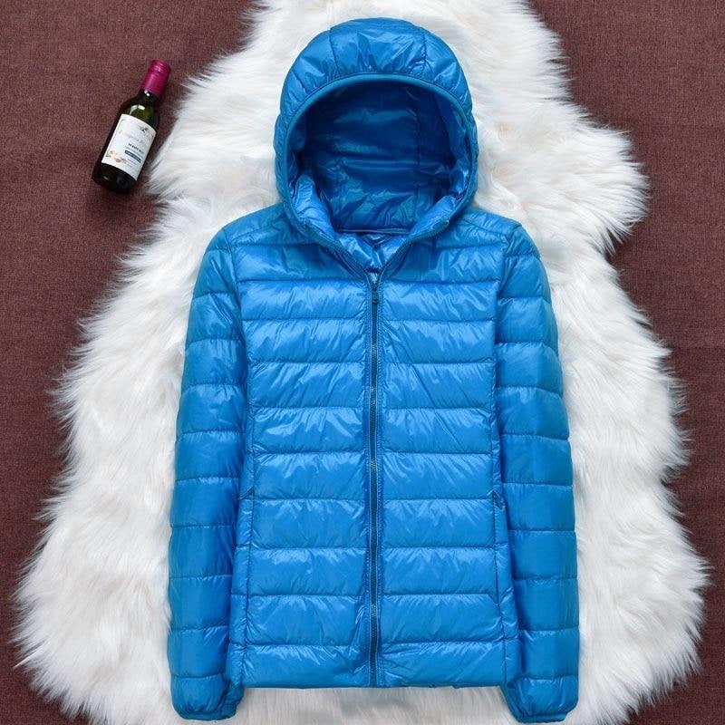 Women's Puffer Jacket Hooded Quilted with Zip Closure - Image 10