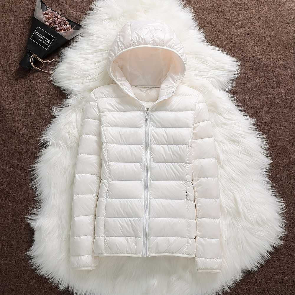 Women's Puffer Jacket Hooded Quilted with Zip Closure - Image 12
