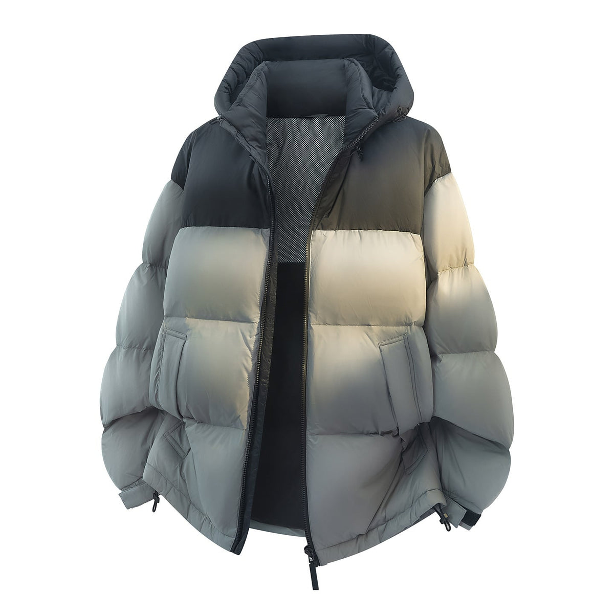 Women's Quilted Puffer Jacket with Hood Oversized Winter Fit - Image 1