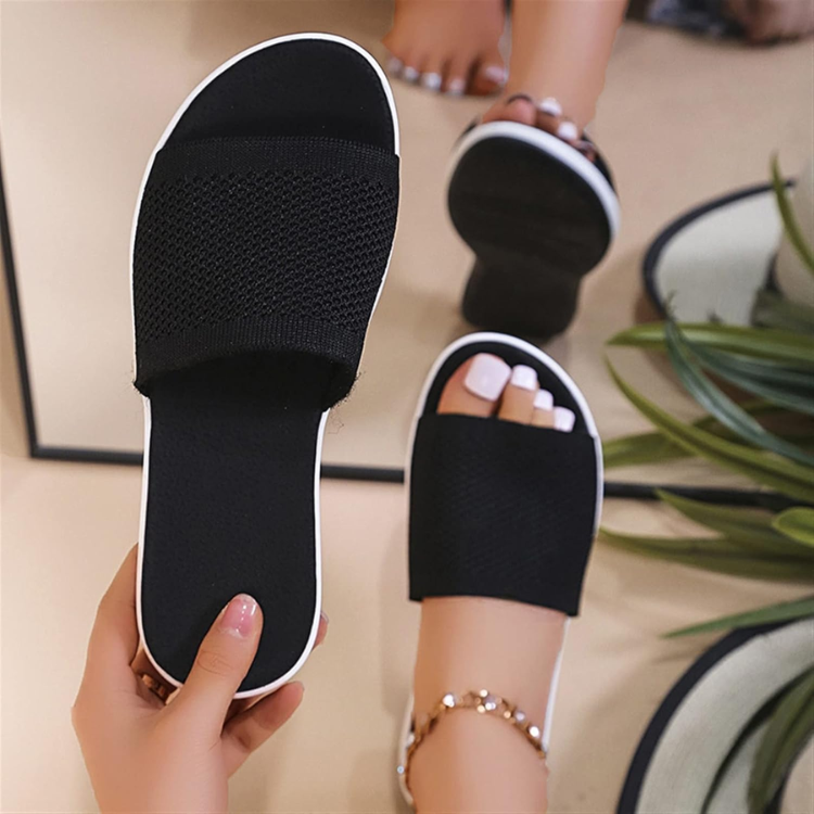 Women's Slide Platform Sandals with Mesh Upper and Cushioned Slip-On Support - Image 5