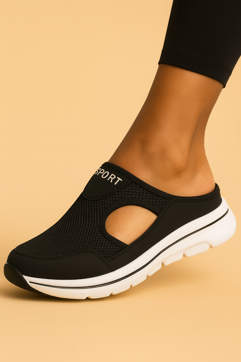 Women's Slip on Clogs Mules Backless Mesh Athletic Cushioned - Image 1