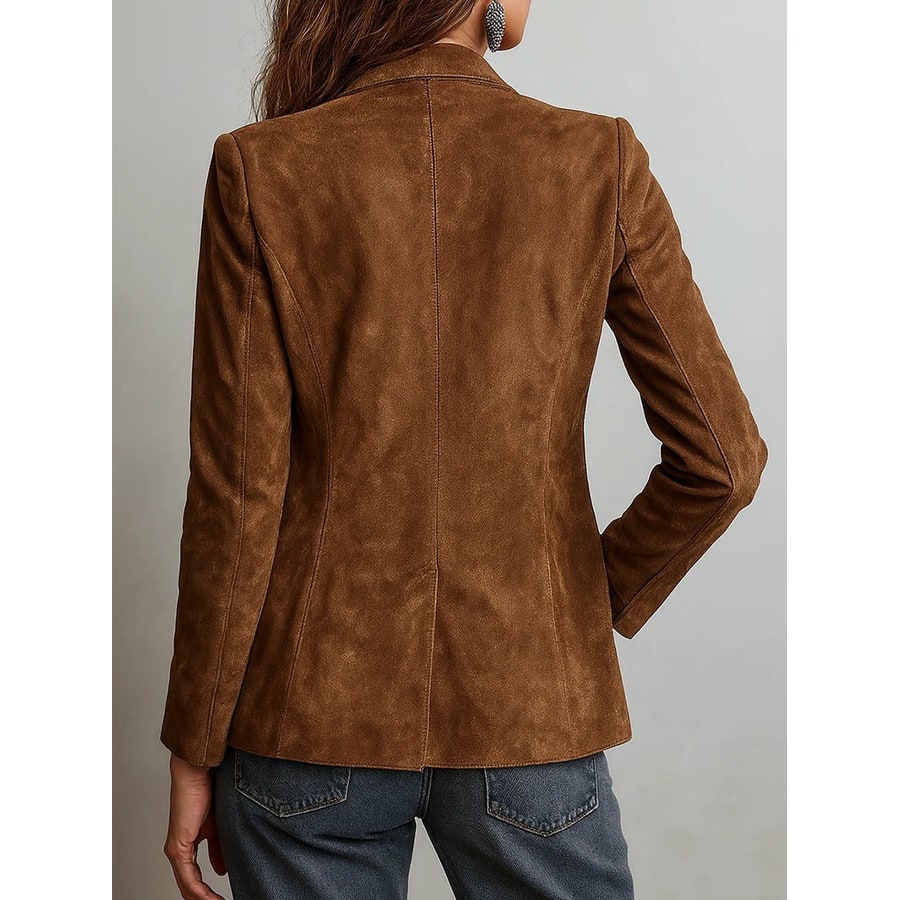 Blazer in Wildlederoptik