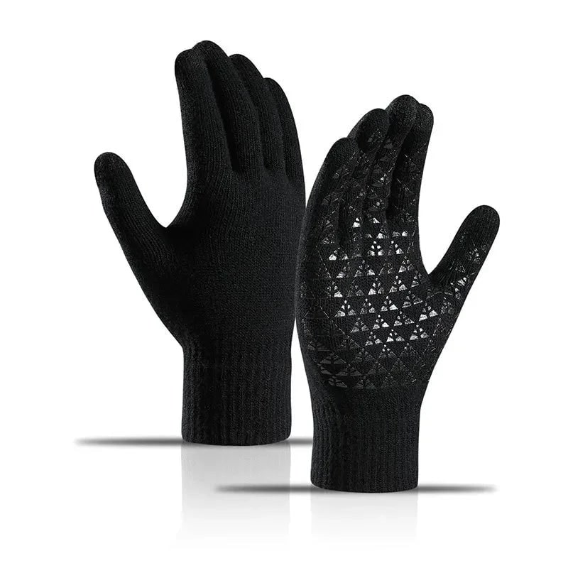 Women's Touchscreen Winter Gloves Knit with Silicone Grip and Conductive Fingertips - Image 9