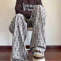 Women's Wide Leg Pants with Textured Drawstring and Elastic Waistband - Image 6